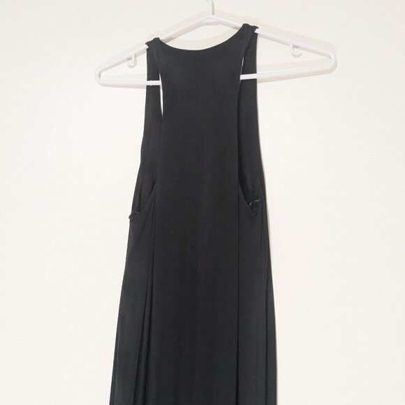 BNWT Vince Racerback Maxi Dress with Shelf Bra Black Size Small - Picture 4 of 7